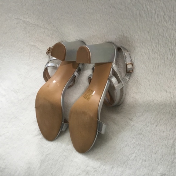 Open Toe Slingback Chunky Hell Strap Sandals size 7.5 USA - Picture 4 of 5